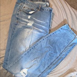 Distressed Mom Jeans